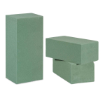Floristikafoam Relaxdays, 3 tk, Roheline, 20 &times; 7,5 &times; 10 cm