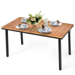V&auml;listingimuste laud 140x75x76cm, helepruun/must v&auml;rv