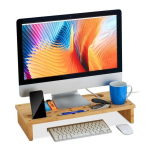 Monitori alus 9x54x23cm., helepruun