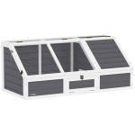 Kilpkonnade aedik, p&otilde;hjata, 2 ala, 120 &times; 55 &times; 20/50 cm