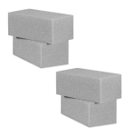 Floristikafoam Relaxdays, 4 tk, Hall, 22,5 &times; 8 &times; 10,5 cm