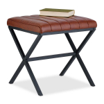 Taburet Relaxdays 10049957.0, Must/pruun, 47 &times; 46 &times; 42 cm