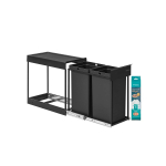 K&ouml;&ouml;gipr&uuml;gikast SONGMICS, 2 &times; 15 l, Must, 48,6 &times; 25,4 &times; 44 cm