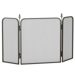 Kaminakaitse Homcom 96x1,3x56cm, musta v&auml;rvi