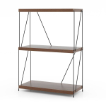 Lauale asetatav riiul 61x29,5x85,5 cm, pruun/must v&auml;rv