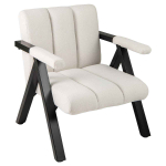 Tugitool 74x78.5x84cm., beež/must