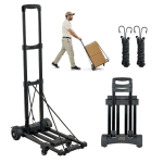 Kokkupandav manuaalne universaalne platvormk&auml;ru, 131,5 kg, must, 4 ratast