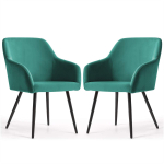S&ouml;&ouml;gitoa toolid ESTELLE, 2 tk, roheline/must, 54,5 &times; 83 &times; 58 cm
