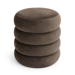 &Uuml;mmargune puff SNUGGO, panipaigaga, pruun, &Oslash; 42 &times; 44,5 cm
