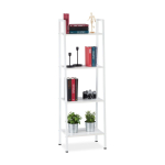 P&otilde;randariiul Relaxdays 10026047_954, 4 astet, Valge, 44 &times; 136 &times; 31,5 cm
