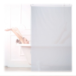 Vannitoa rulookardin Relaxdays, Valge, 100 &times; 240 cm