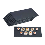 Serveerimisplaadid Relaxdays 10047615.0, 8 tk, Hallid, 26 &times; 1 &times; 16 cm