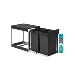 K&ouml;&ouml;gipr&uuml;gikast SONGMICS, 2 &times; 20 l, Must, 48,6 &times; 32,4 &times; 44 cm