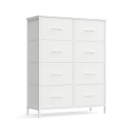 Kummut SONGMICS LGS124BH04, 8 sahtlit, Valge, 76,7 &times; 95,2 &times; 30 cm