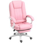 Kontoritool 65x68x116cm, roosa/valge