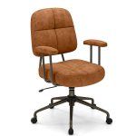 Kontoritool 68x68x103cm, pruuni/mustat v&auml;rvi