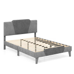 Kaheinimese voodi raam 208x145x105cm, halli v&auml;rvi