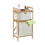 Vannitoa riiul pesukorviga 85x44x33cm., kreemikas/helepruun
