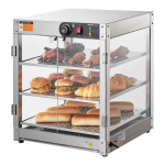 3-astmeline toidusoojendaja, 800 W, valgustus, 90 L mahutavus