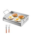Roostevabast terasest BBQ grillpann, ristk&uuml;likukujuline 17x13 tolli