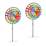 Aia tuuleveskid Relaxdays 10041399.0, 2 tk, &Oslash; 15 &times; 45 cm