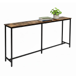 Konsoollaud Relaxdays 10051905_746, pruuni/musta v&auml;rvi, 160 &times; 80,5 &times; 20 cm