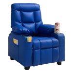 Laste lamamistool VEVOR SX-81582, 2 topsihoidjat ja 4 taskut, Sinine, 64 &times; 65,5 &times; 101,5 cm