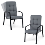 &Otilde;uetoolide komplekt, 2 tk, Hallid/mustad, 81 &times; 56 &times; 60&ndash;101 cm