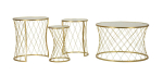 Kohvilaudade komplekt Mauro Ferretti Noah, 4 tk, &Oslash; 70 &times; 45 cm; &Oslash; 47 &times; 54,5 cm; &Oslash; 36 &times; 50 cm; &Oslash; 28 &times; 45 cm