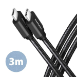 USB-C&ndash;USB-C kaabel AXAGON BUCM3-CM30AB, USB 3.2 Gen 1, kuni 60 W