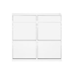Jalatsikapp 98x19x95cm., valge v&auml;rvusega