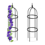 Komplektis 2 aiagrilli "Tower" 85x25cm., must v&auml;rv