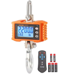 Digitaalne t&ouml;&ouml;stuslik kraanakaal 1000 kg, oranž, puldiga