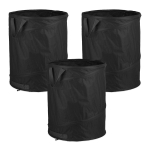 Aiaj&auml;&auml;tmekotid Relaxdays, 3 tk, 85 l, Must, 46 &times; 47 &times; 46 cm
