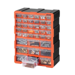 Hoiukapp VEVOR MJ10502, 39 sahtlit, Must/oranž, 39 &times; 49 &times; 18 cm