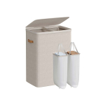 SONGMICS-i pesukorv, 2 sektsiooni, 170 l, 56 &times; 40 &times; 75 cm