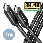 USB-C&ndash;USB-C kaabel AXAGON, USB4 Gen 3x2, kuni 240 W