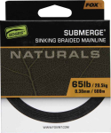 &Otilde;ngen&ouml;&ouml;r Fox Submerge Naturals uppuv Braid, 600 m, 0,38 mm, 65 lb, 29,5 kg