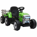 Laste elektritraktor Homcom 136,5x50x52,5cm, erinevates v&auml;rvides