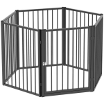 Koerte aed PawHut 120x60x76cm, musta v&auml;rvi
