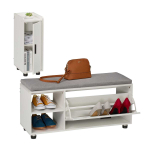 Esikupink Relaxdays 10051179_685, komplekt, kuni 6 paari, 2 uksega sektsiooni, 100 &times; 48,5 &times; 35,5 cm