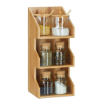K&ouml;&ouml;git&ouml;&ouml;riistade organiseerija 3 kambriga 41x18x17 cm, helepruuni v&auml;rvi