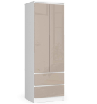 Riidekapp NORE Star S60 cm, valge/kreemjas