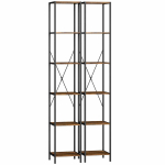 P&otilde;randale paigaldatav raamaturiiul, 6-tasandiline, 30 &times; 174,5 &times; 30 cm
