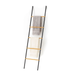 K&auml;ter&auml;tikuivati Relaxdays 10051557_46, 5 pulka, Must, 45 &times; 164 &times; 2 cm
