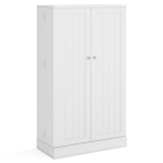 K&ouml;&ouml;gikapp, 5 tasandit, 6 ukseriiulit, Hall/valge, 59 &times; 104 &times; 30 cm