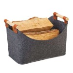 Sangadega hoiukott 27x40x22cm., tumehall/helepruun