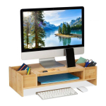 Monitori alus lahtritega 15,5x62,5x28cm., helepruun