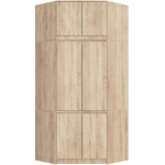 Nurgakapp AkordV2 S100, 6 ust, Pruun, 100 &times; 235 &times; 50 cm