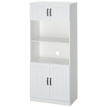 K&ouml;&ouml;gikapp Homcom 70x40x170cm, valge v&auml;rv